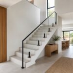 Vedere alternativă de balustradă din aluminiu cu sticlă