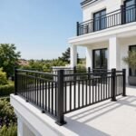 Balustradă din aluminiu cu bare verticale