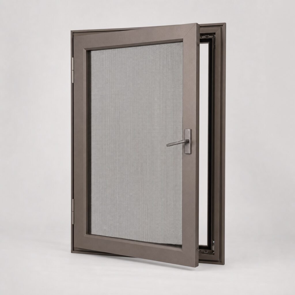 Plasă anti-insecte din inox cu ramă din aluminiu pentru fereastră