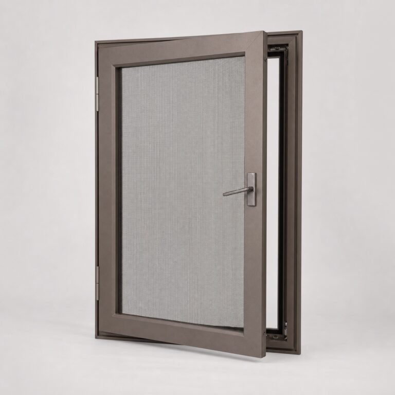 Plasă anti-insecte din inox cu ramă din aluminiu pentru fereastră