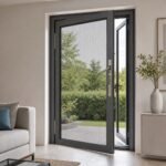 Plasă anti-insecte din inox pentru o ușă de terasă